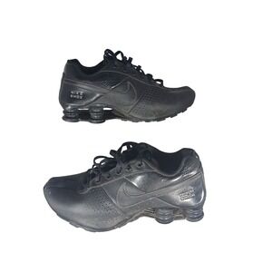 Nike Shox Rivalry 6Y Black Leather Low Top Sneakers 318130-002 Y2K Techwear‎
